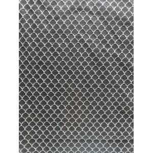 Fish Scales Pattern Black Soft Tulle Mesh Fabric