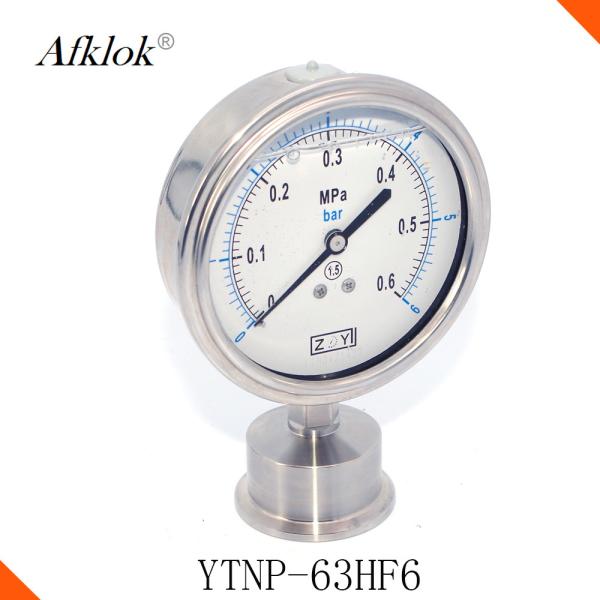Quality 63mm Gas Pressure Test Gauge Oil Filled BXGN With Diaphragm Vibration - Proof wholesale