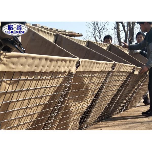 Quality Hot Dipped Galvanized Defensive Bastion Wall / Welded Wire Gabion Baskets wholesale