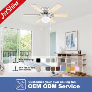 32'' 6 MDF Blades Decorative AC Motor Ceiling Fan With Light Kit