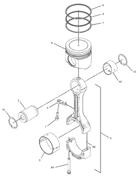 356-9946 Ring Rs3569946 Ring Set Piston Engine 145-3031 Cylinder Liner 1453031 Piston A