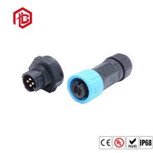Ip68 A12 Nylon Aviation Pluggable Male And Female Plug Power Cord Self-Locking