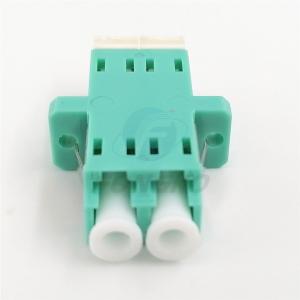 Fireproof Blue Duplex Fiber Optic Adapter LC DX OM3 With Shutter