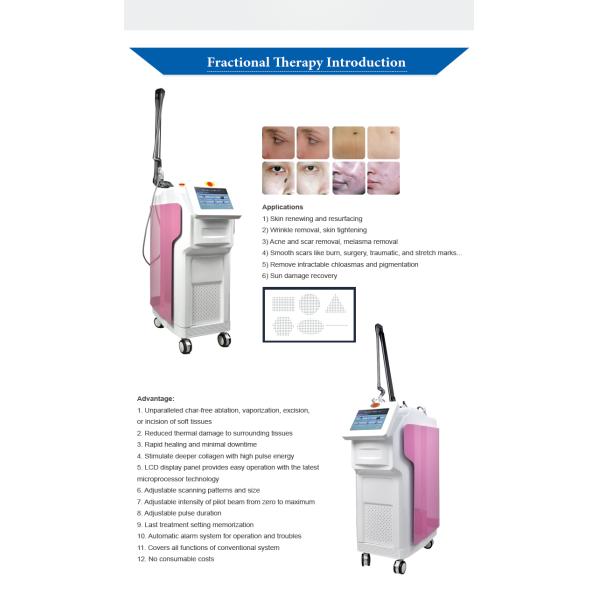 60W RF CO2 Fractional Vaginal Tightening Laser Machine With 20,000,000 Shots