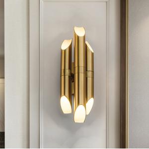 Nordic Luxury wall lamp Post-modern minimalist Living room Hotel golden wall
