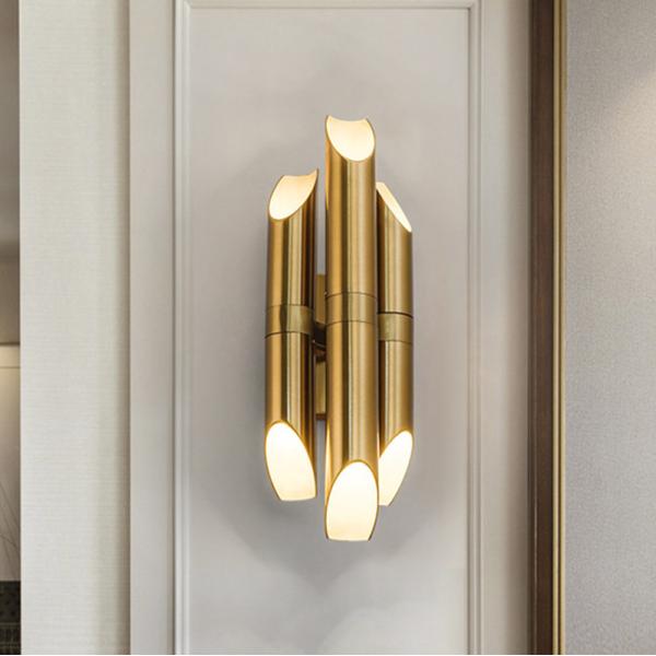 Nordic Luxury wall lamp Post-modern minimalist Living room Hotel golden wall
