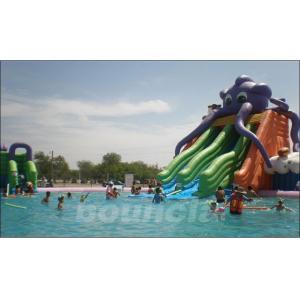 20m Giant Portable Inflatable Water Park Slide With Pool For Commercial Use