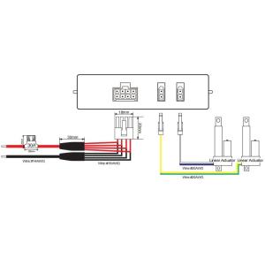 2 Electric Linear Actuators Work Parallelly Remote Control Unit DC 12V 433.92MHz
