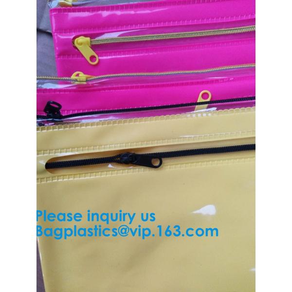Custom Made Clear Plastic Vinyl Pvc A4 File Bag With Slider k,Vinyl PVC Bags With Slider Zipper, BAGEASE, BAGPLAST