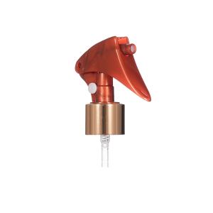 Gold Aluminum Circle 24/410 28/410 Mini Trigger Sprayer with Button Type Support