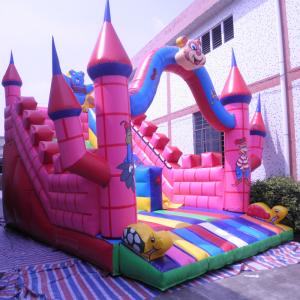 Customize Inflatable Jumping Castle With Slide Children Inflatable Bouncer PVC