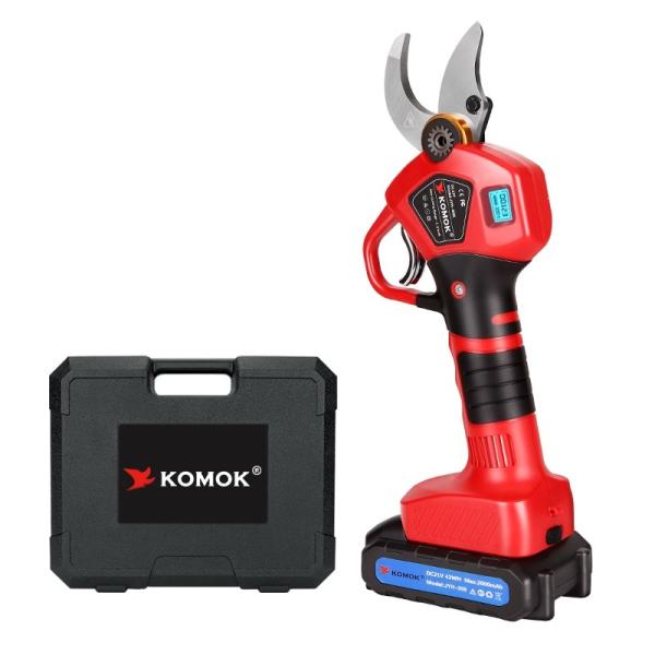 Cordless Electric Pruner Tree Branch Cutter with 2pcs 2Ah Lithium Batteries 1.57