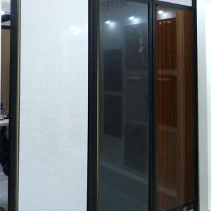 Popular wood grain design acrylic mdf panel for kitchen cabinet