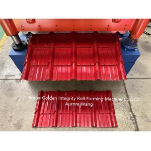 Glazed Corrugated Roofing Machine 5.5KW Metal Sheet Cold Roll Forming Machine