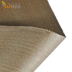 High Temperature Resistant Fabrics Vermiculite Coated Fiberglass Fabric For