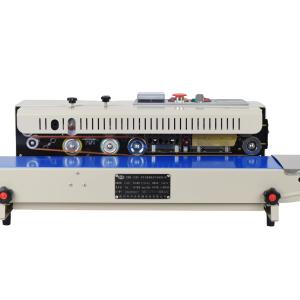Cheap FRD-1000 Food Ink Printing Horizontal Band Sealing Machine for Continuous Bag Sealing for sale