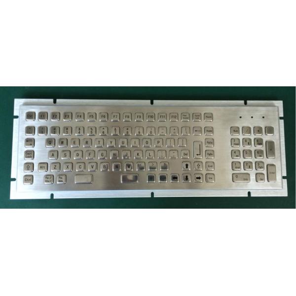 Panel Mount Industrial Metal Keyboard 103 Buttons with Kiosk Solution