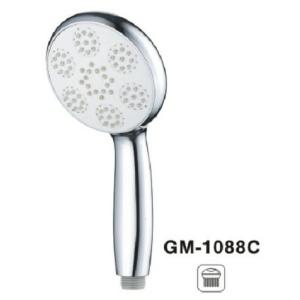 Single Function Roundface Shower Head And Hand Held Chrome Rain Shower Head ODM