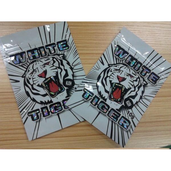 Quality Ravure Printing Three Side Seal Pouch Mylar Foil Material With Ipper Top Handle wholesale
