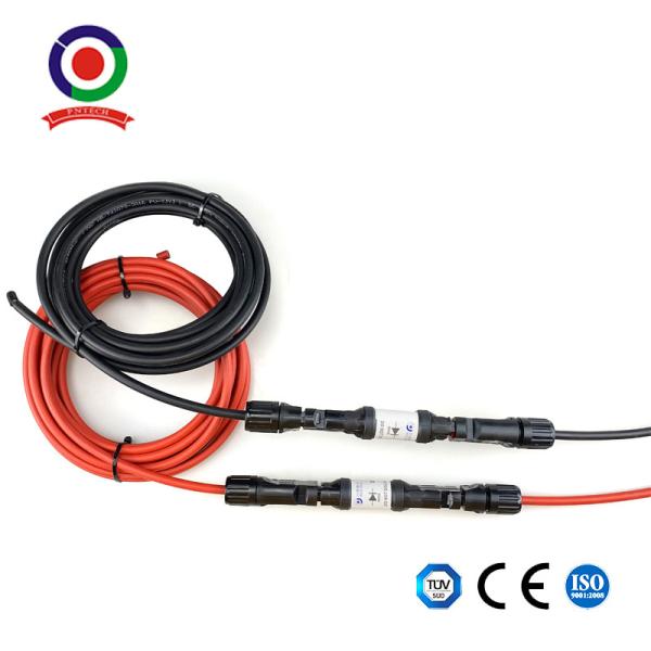 1.5mm2 Male Female Connector To Pv 6kv Solar Panel Extension Cable With Polarity
