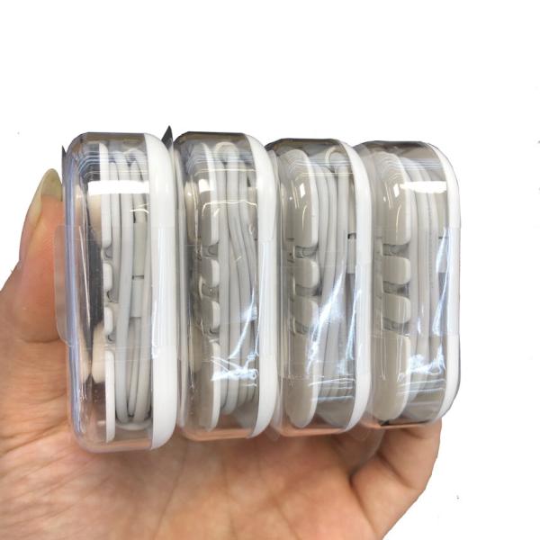 Quality OEM qulity Wired Mobile Phone Earphone 3.5mm in ear white For Iphone with box wholesale