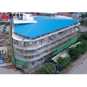 Shopping Mall High Rise Steel Structure Building Galvanized For Flexible Space