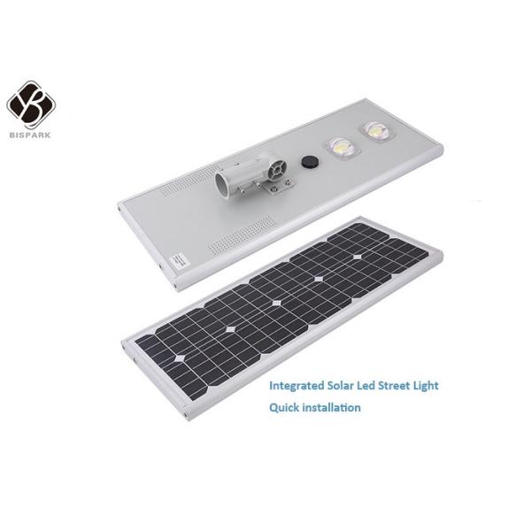 Quality 100W Motion Sensor Solar Panel Street Light , All In One Solar Street Light 2700 - 6500K wholesale