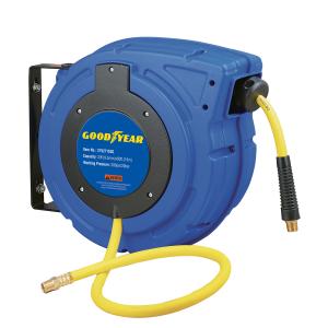 China Plastic Retractable Goodyear Hose Reel / Air Compressor Hose Reel With 3/8''X50' Hose on sale