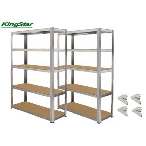 Adjustable Heavy Duty Boltless Rack , 30 Deep Garage Shelving 175Kg Capacity