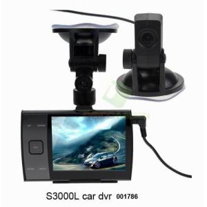 China Best Dual Lens 3.5'' HD LCD Cycle Recording 120 Degree Wide Angle Car Black Box on sale