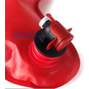 Custom Reusable Juice Food Packaging Plastic Bag Alcohol Drink Wine Spout Pouch