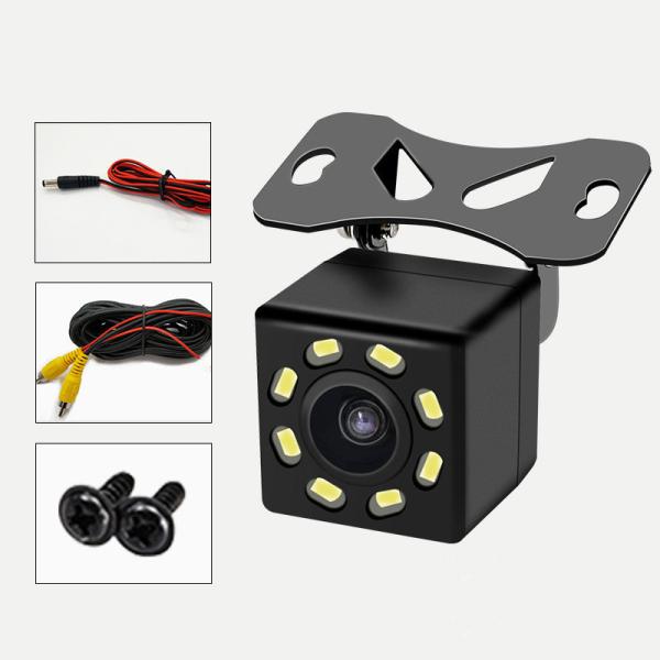 Quality 8 LED Light Universal Hd Car Rear View Camera DC 9-12V IP68 With Reverse Image wholesale