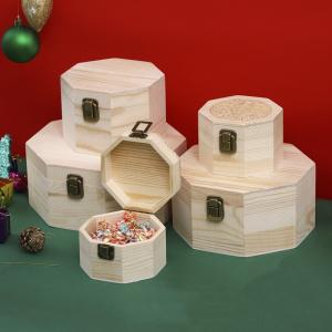 Ultraportable Small Wooden Box Packaging With Lock Dustproof Reusable