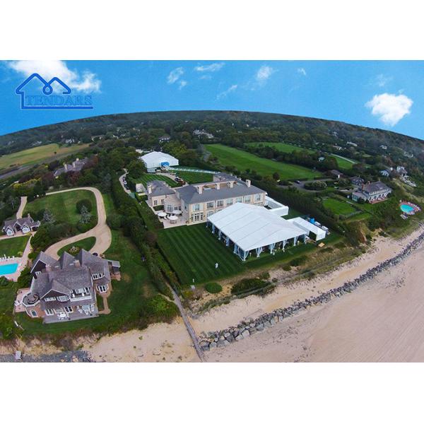 Waterproof Custom Aluminum Alloy Business Tent For Trade Show With Glass Wall