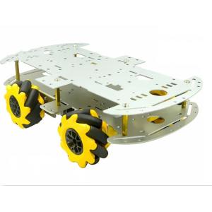 Aluminum Alloy RC Robot Car Chassis With Mecanum Wheel