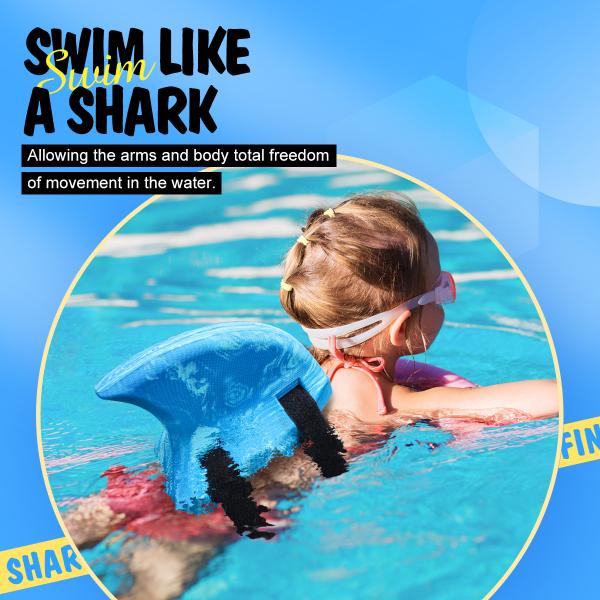 WOOWAVE Swim SharkFins Floating Kids Water Play Shark Fin for Kids Swimming Training