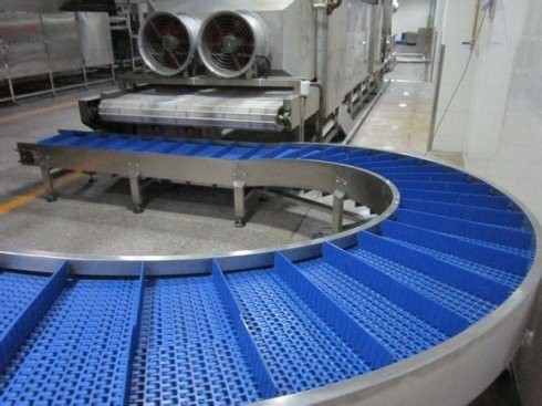 Manufacturer Plastic Chains Flat Top Chain Plate Conveyor Line for Mineral Water
