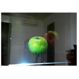 Clear Transparent Front Projection Film , Sticky 3D Holographic Projection Film