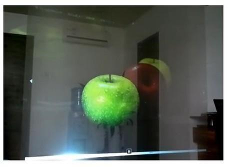 Quality Clear Transparent Front Projection Film , Sticky 3D Holographic Projection Film For Live Events wholesale