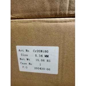 Nicr8020 Flat Wire Nicr Alloy Non Magnetic Bright Surface