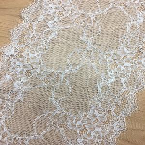 20 cm Underwear Strench Lace Border Eyelash lace edge with ivory black color in