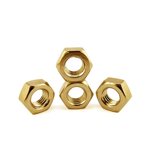 Metric Thread M10 Copper Hex Nut High Precision Hex Nut For Heavy Industry