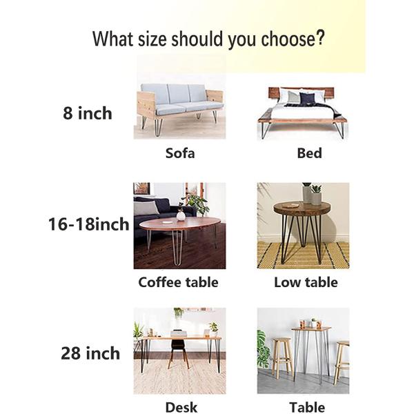 Heavy Duty Furniture Metal Legs Dining Hairpin Table Legs To Enhance Your DIY Projects