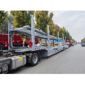 8 Tire Hydraulic Loading 2 Floors Car Carrier Trailer for Semi Trailer