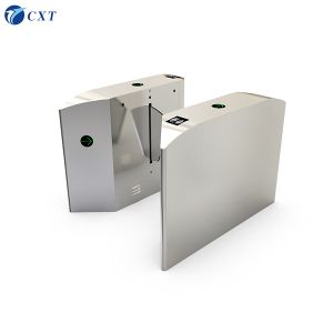 DC 24V Flap Barrier Gate with Silver Color and Optional Back Up Battery for