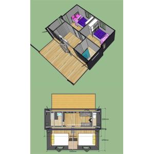 Spacious Living Expandable Container House , Prefabricated Mobile Homes