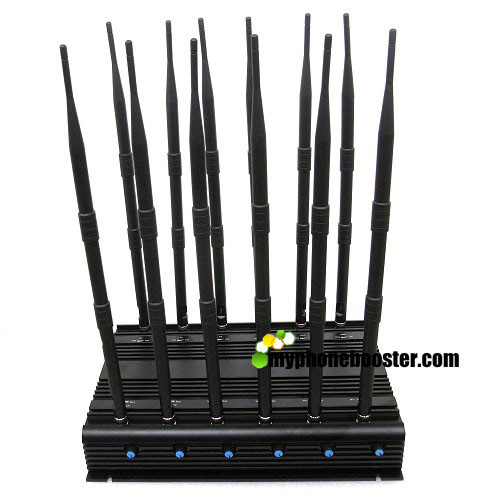 12 Channels 30W High Power Adjustable Mobile Phone Signal Jammer Blocker Shield