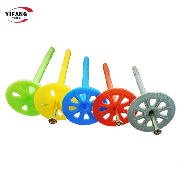 Quality Wall Bolts 55mm Plastic Insulation Anchors With Screw Fasteners wholesale