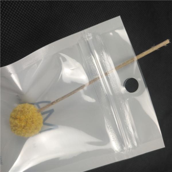 Quality Transparent Front Glossy Shiny Plastic Zipper Pouches Necklace Jewellery Packing wholesale