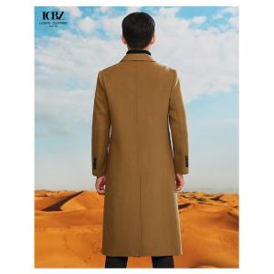 Men's Regular Winter Coat for Thick Europe And America Long Wool Trench Slim Fit